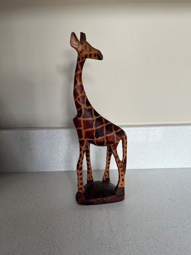 Vintage hand carved wooden - vintage, 12"