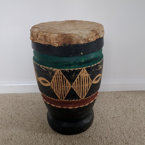 Vintage african tribal drum - tribal,