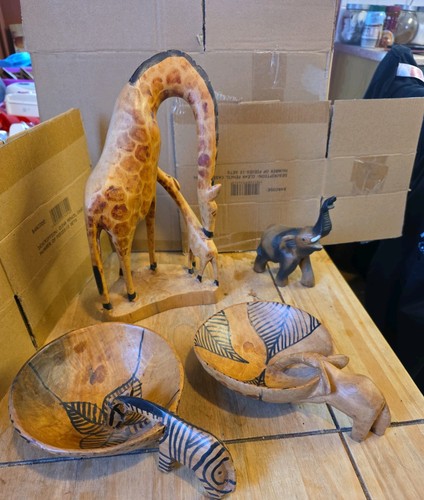 African hand carved - african, wooden