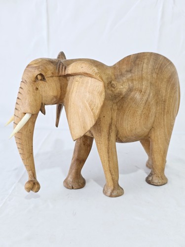 Vintage wooden elephant - vintage, hand