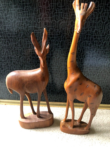 Vintage carved wood african - vintage,