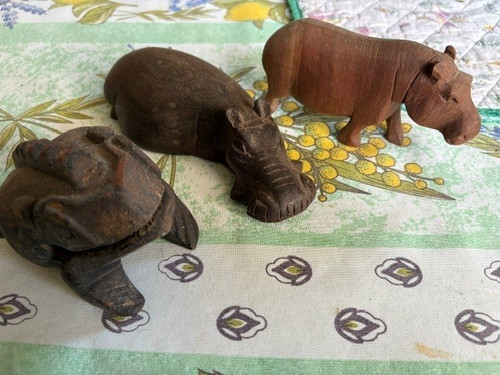 Carved wooden african animals - african, animals.