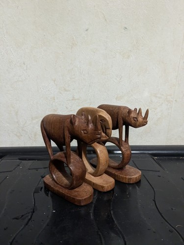 Wooden african animals napkin - wooden,
