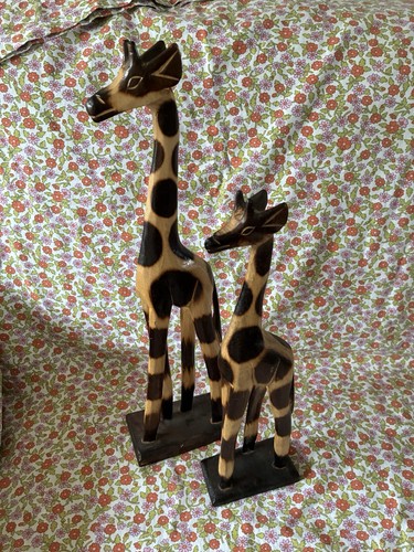 Set wooden giraffe - of,