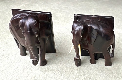 Vintage hand carved elephant - vintage, hand-carved