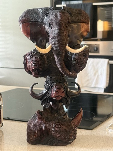 African wood carving animals - carving,