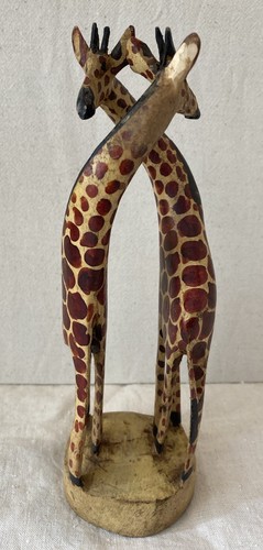 Pair entwined giraffes - pair, of