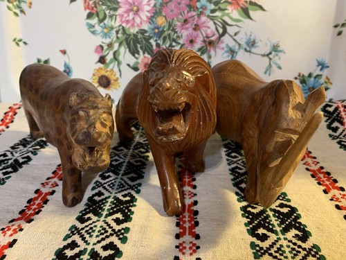 Three vintage african hand - vintage,