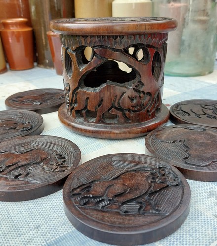 Vintage african hardwood - african,