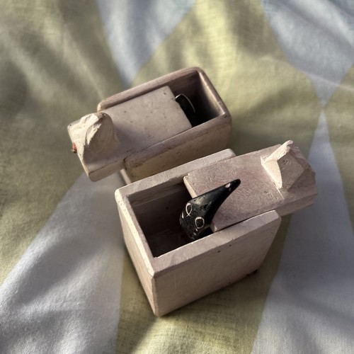 Soap stone pop snake box - stone,