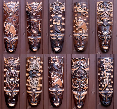 African tribal wall hanging - african,
