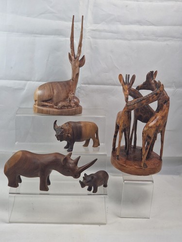 Vintage wooden african animal - vintage,
