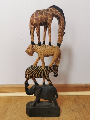 Kenyan hand carved stack - stack, of
