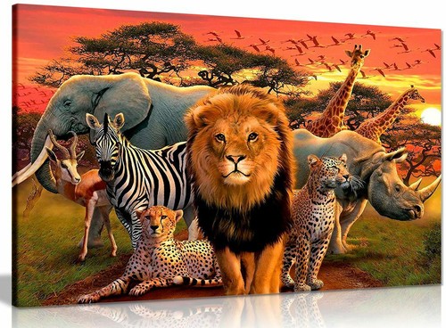 African wildlife children - african,