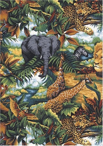 Fat quarter deep the - fat, jungle