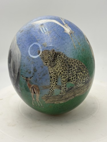 Vintage hand painted ostrich - vintage,
